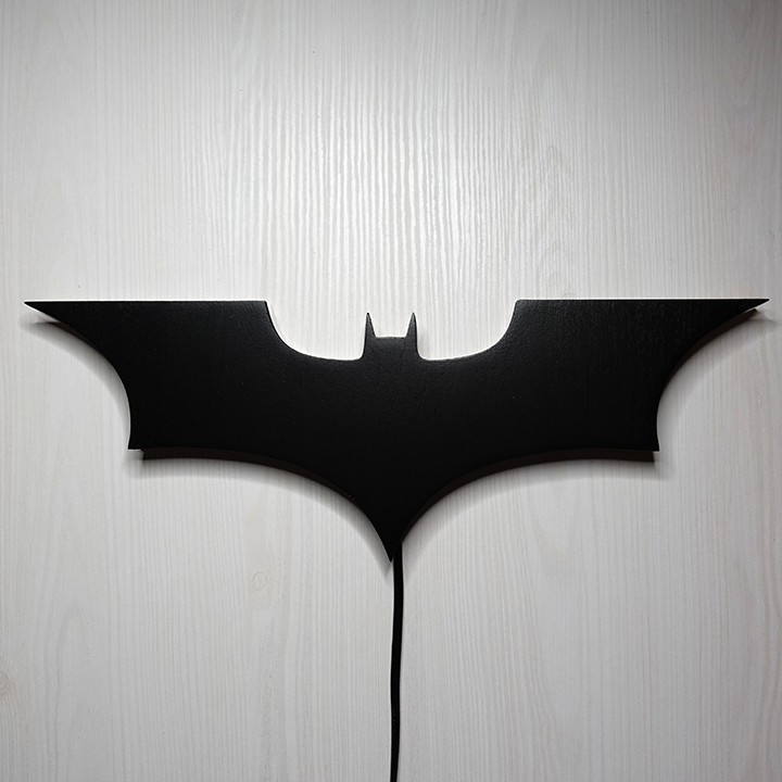 Batman Nolan RGB - Lampada da muro di Albert